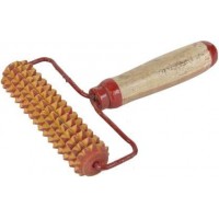 OkaeYa Acupressure Handle Roller Wooden Massager (Brown)